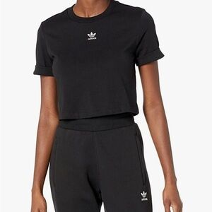 Adicolor Classics Roll-up Sleeve Crop Top | Addidas​